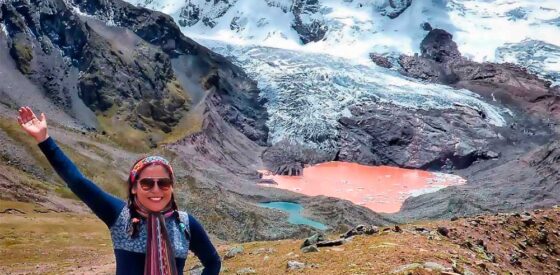 Laguna roja o laguna chocolate en Cusco