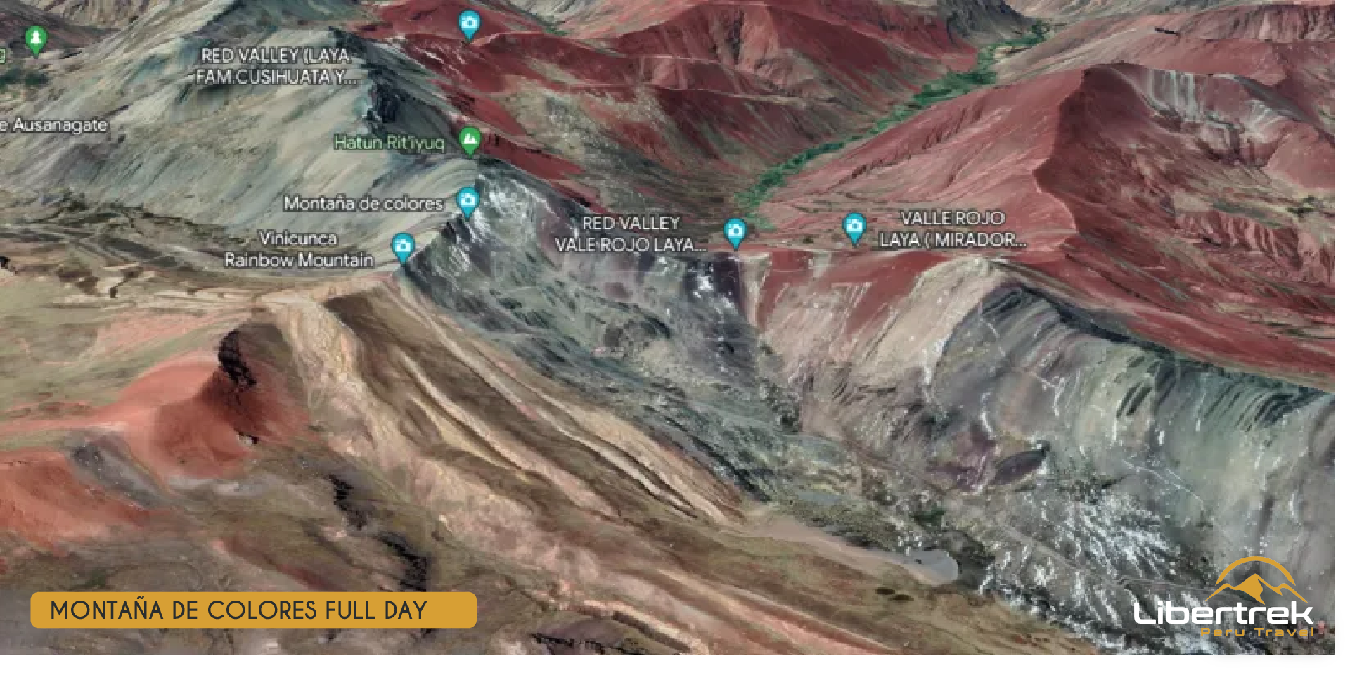 Mapa satelital del Valle Rojo Perú