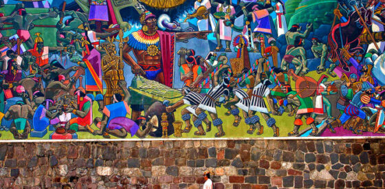 El gran mural de la Historia del Cusco
