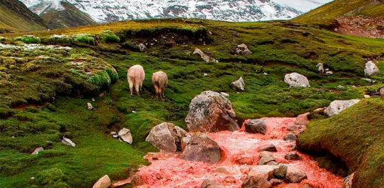 El río rojo en Cusco