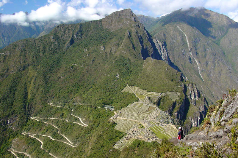 Vista de la ciudadela Inca desde el Huayna Picchu Vista de la ciudadela Inca desde el Huayna Picchu